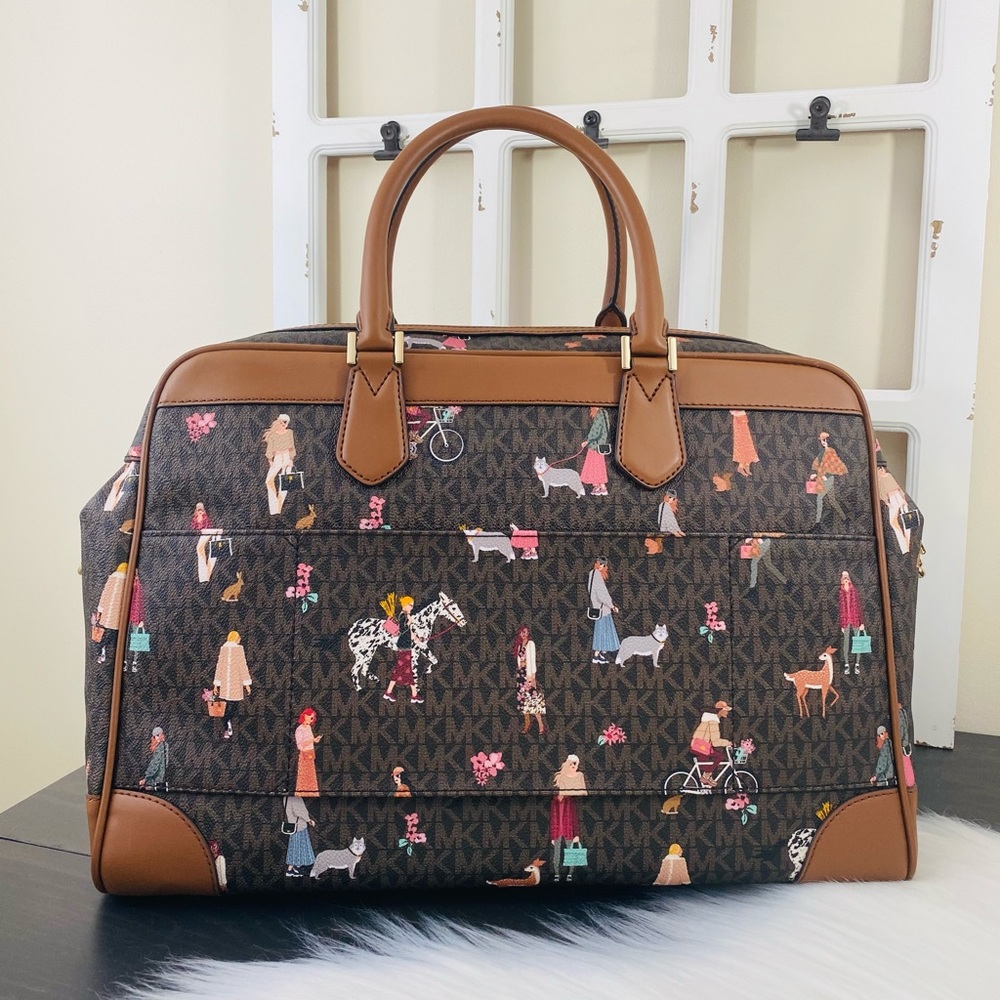 Michael Kors Jet Set Girls Travel Large Weekender Duffel Bag - Picture 5 of 15